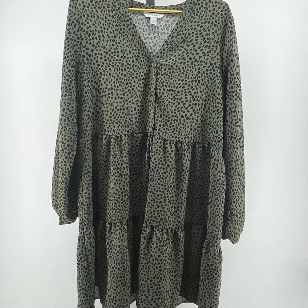 Nine West Long Sleeve Dress, Large
